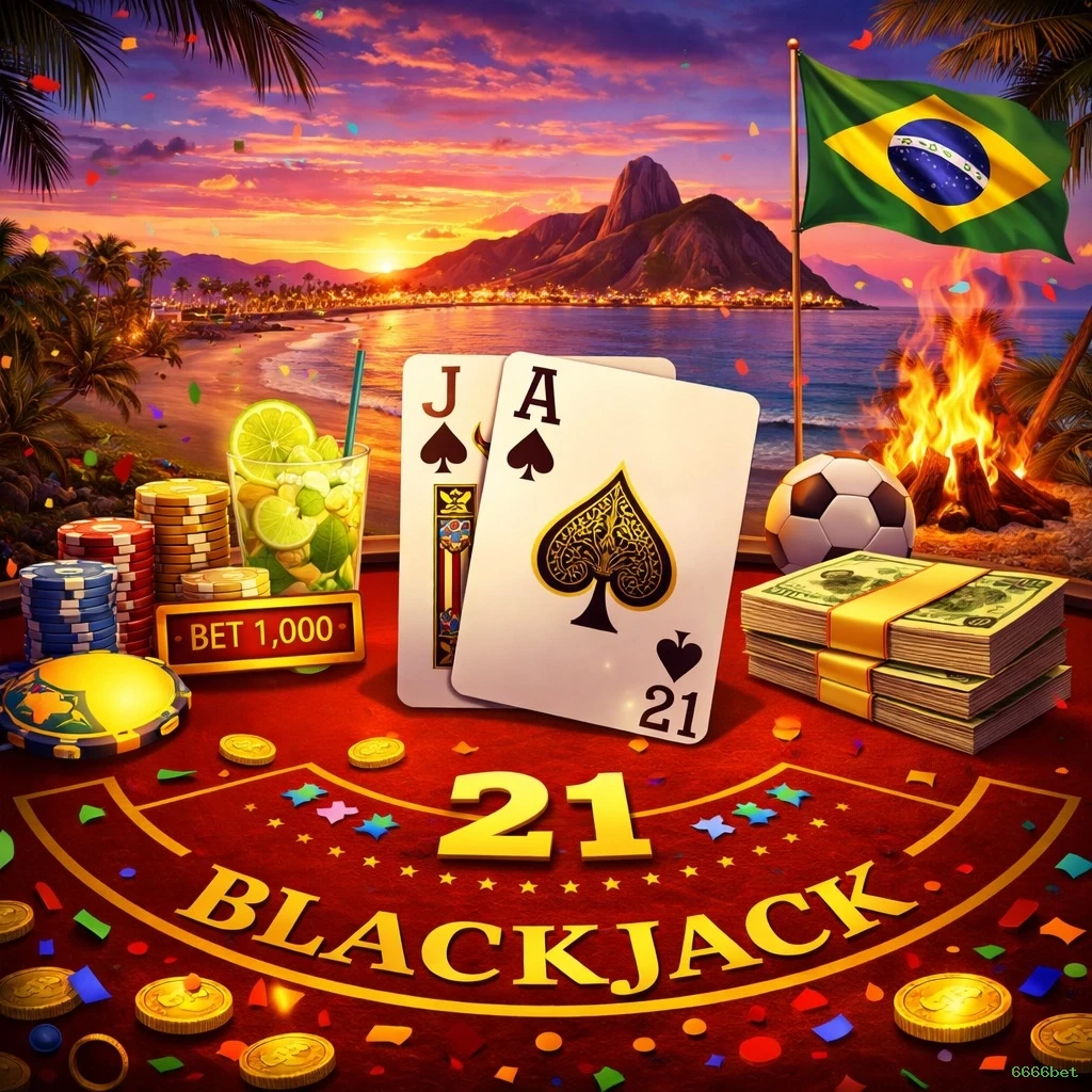 Roleta e blackjack 6666bet